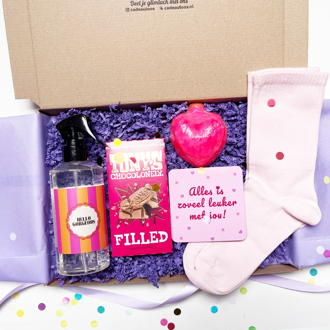 Cadeaubox samenstellen met 5 cadeaus