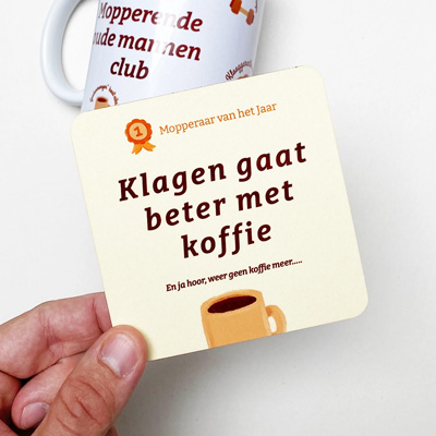 Onderzetter Klagen gaat beter met koffie
