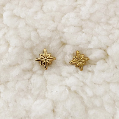 Gouden ster oorbelletjes