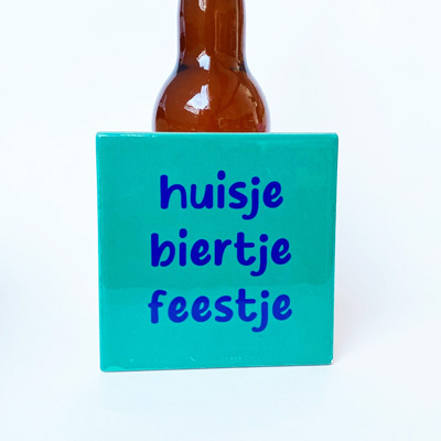 Tegeltje Huisje Biertje Feestje