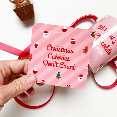 Onderzetter Christmas Calories Don't Count