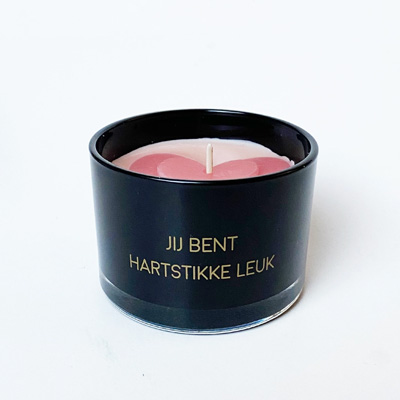 Kaars jij bent hartstikke leuk