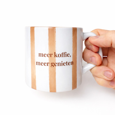 Mok meer koffie, meer genieten