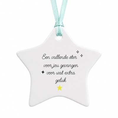 Hanger vallende ster gevangen
