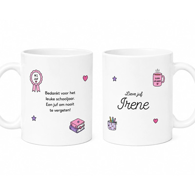 Gepersonaliseerde Liefst Juf Mok