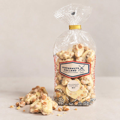 Witte chocolade kruidnootrotsjes