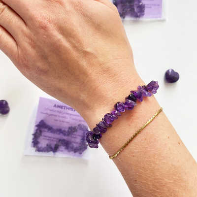 Amethist Kristal Armband