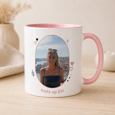 Persoonlijke fotomok voor haar
