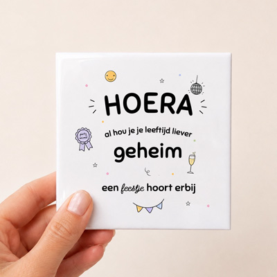 Tegeltje Hoera je leeftijd geheim

