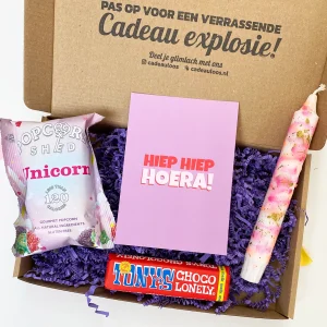 Hiep Hiep Hoera Brievenbuscadeaubox