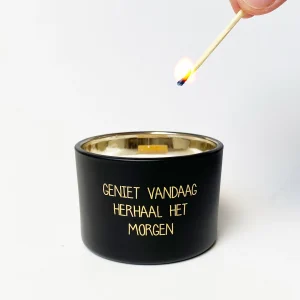WoodWick Geurkaars Geniet vandaag, herhaal het morgen