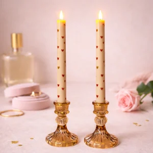 LED Kaarsen Hart Brons