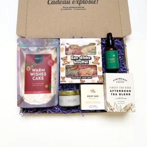 Warme Knuffel Cadeaubox | Beterschap cadeau