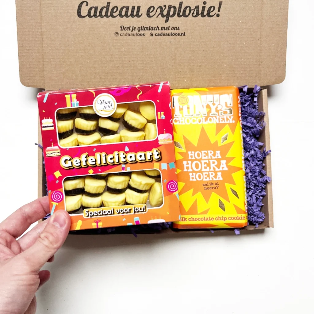 Gefeliciteerd Brievenbus Cadeaubox
