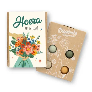 Bloembommetjes Hoera