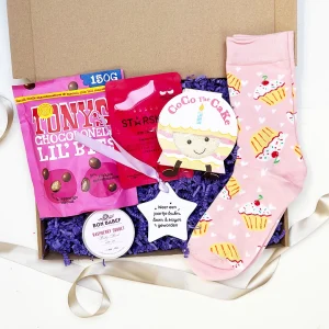 Deluxe Hoera door de brievenbus cadeaubox