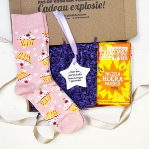 Hoera door de brievenbus cadeaubox