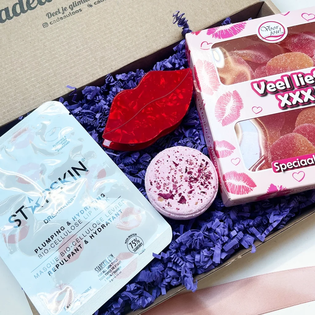 Kusjes door de brievenbus cadeaubox
