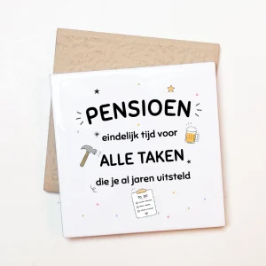 Tegel Pensioen Taken