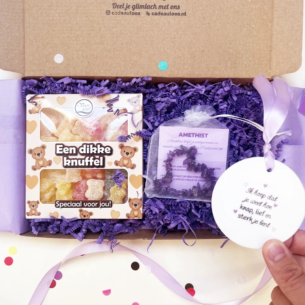 Knuffel voor jou brievenbus cadeaubox