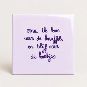 Tegeltje Oma Knuffels & Koekjes