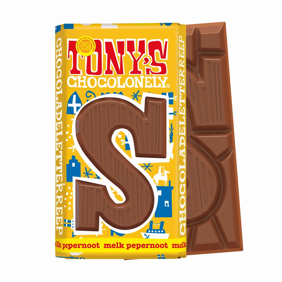 Chocoladeletterreep S Melk met Pepernoot