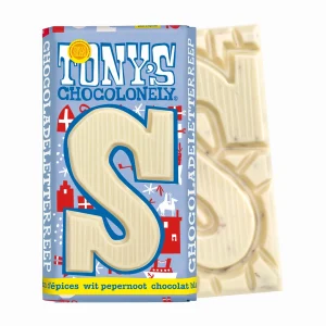 Chocoladeletterreep S Wit met Pepernoot